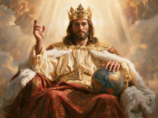 Jesus the King — Crimson Beneath the Golden Rain