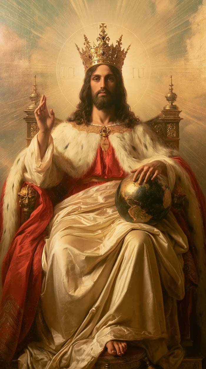 Jesus the King — The Golden Sphere in Royal Repose