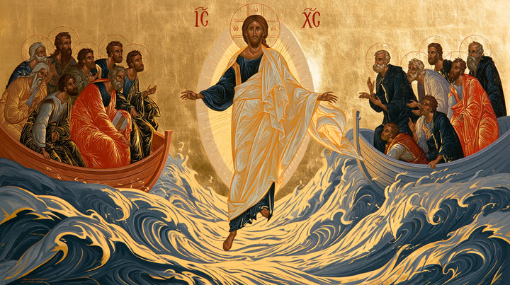 Jesus Walking on Water — The White Robe amid the Arabesques