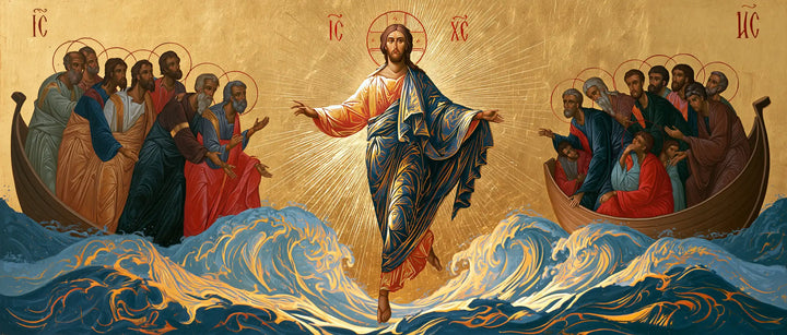 Jesus Walking on Water — Rays upon the Crown of Waters