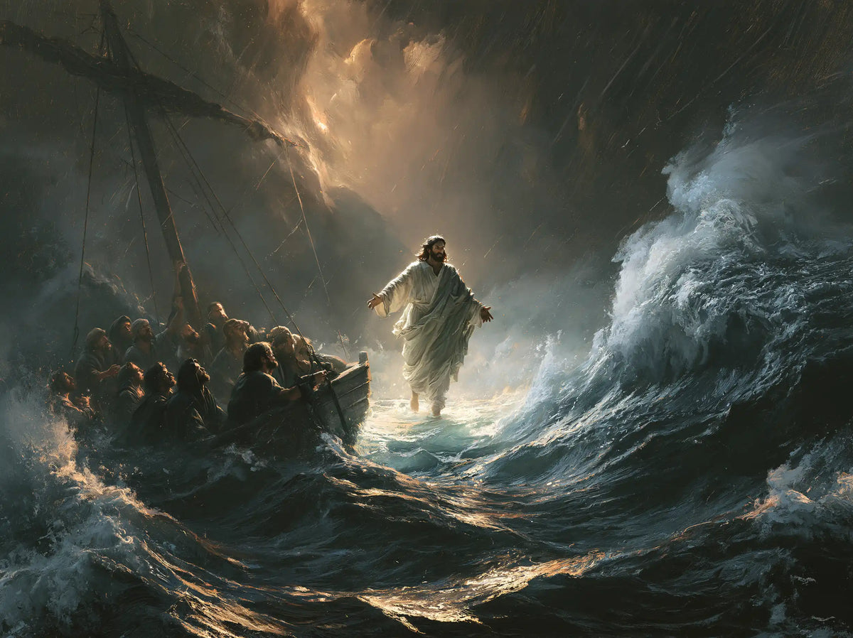 Jesus Walking on Water — The Passage between Sail and Wave