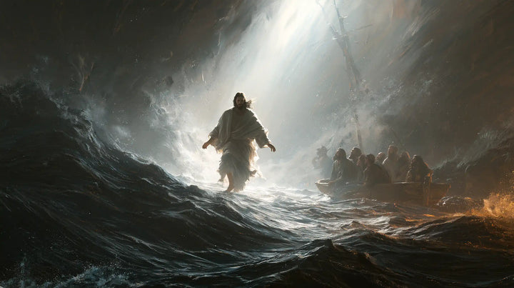 Jesus Walking on Water — The White Ray above the Turmoil