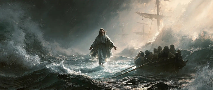 Jesus Walking on Water — The Pale Sail behind the Meeting