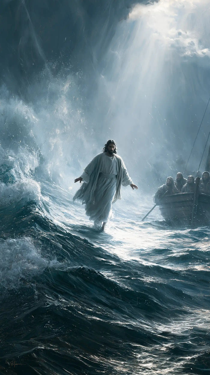 Jesus Walking on Water — The Cool Ray Reaches the Waves