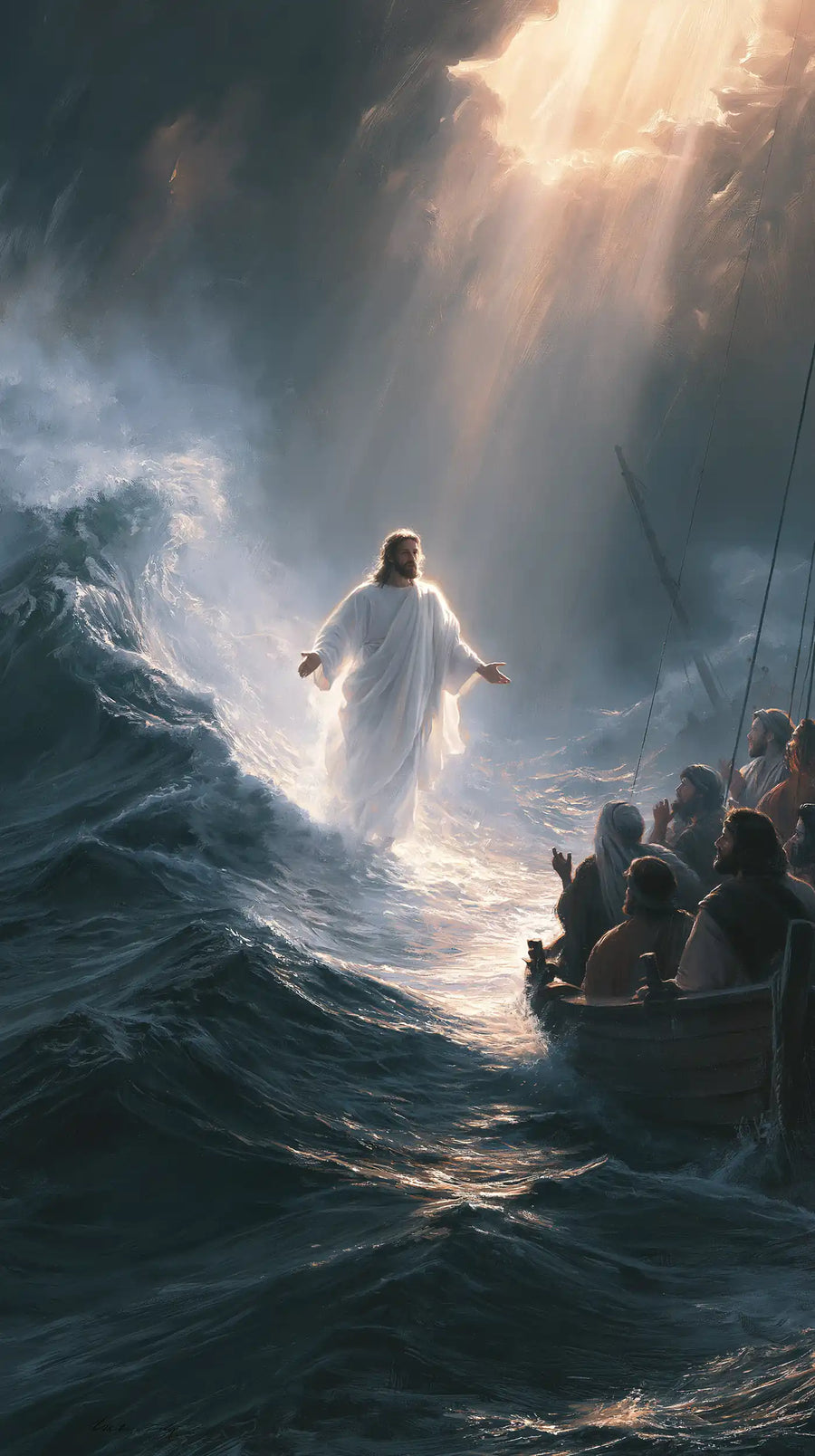 Jesus Walking on Water - Explosion of Movement · Portrait n° 23