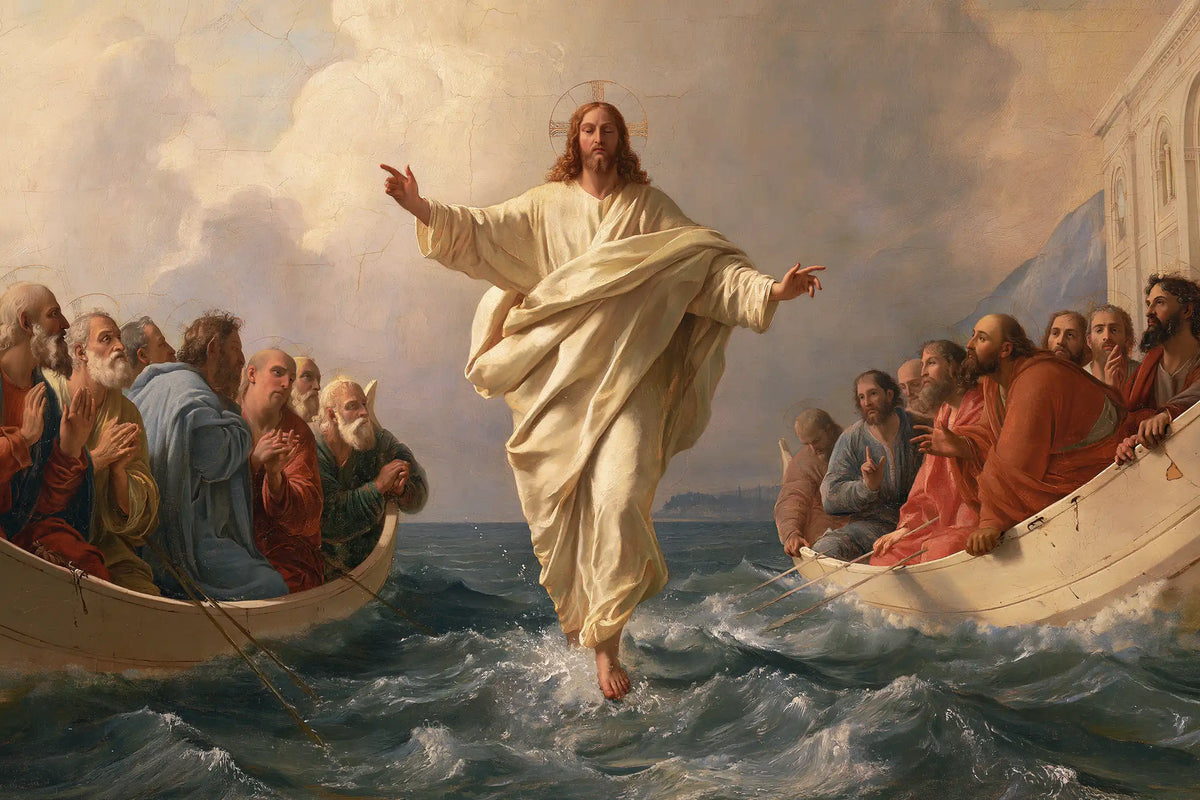 Jesus Walking on Water — Linen between the Two Gatherings