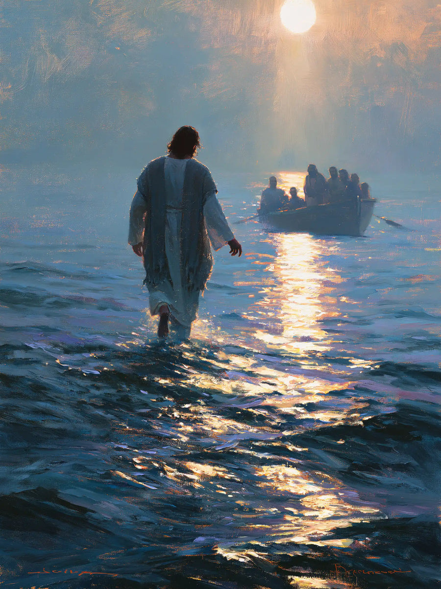 Jesus Walking on Water - Impressionist · Portrait n° 27