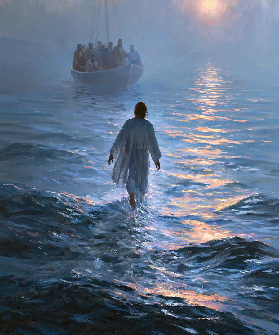 Jesus Walking on Water - Impressionist · Portrait n° 31