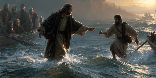 Jesus Walking on Water — The Call between Two Steps upon Water