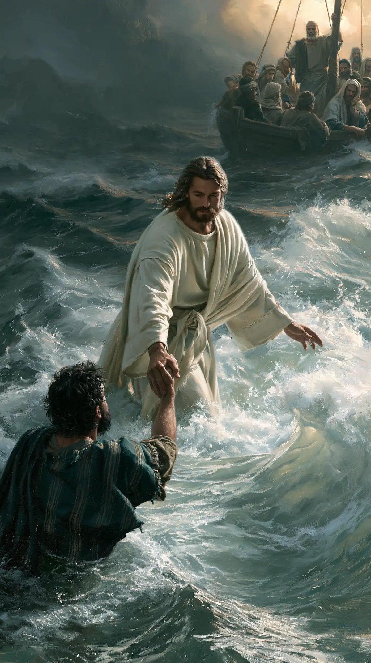 Jesus Walking on Water — The Pale Grasp in the Hollow of the Eddy