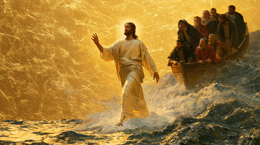 Jesus Walking on Water — The Upturned Gaze in the Solar Sea