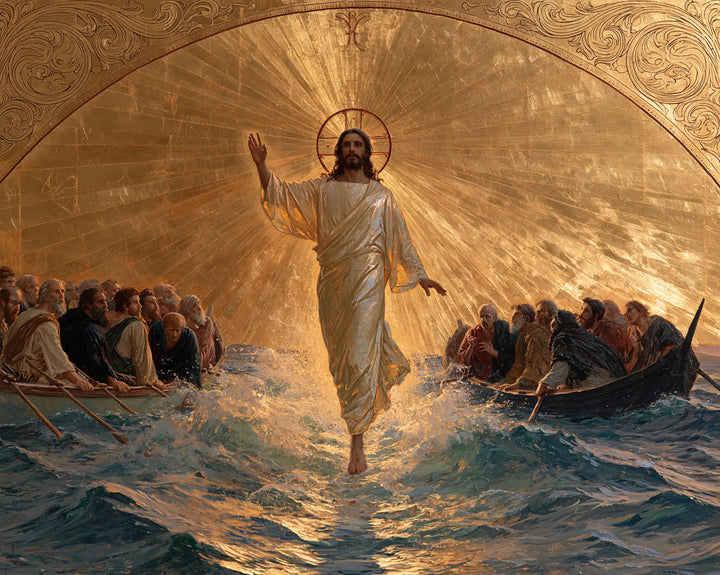 Jesus Walking on Water — The Blessing beneath the Radiant Vault