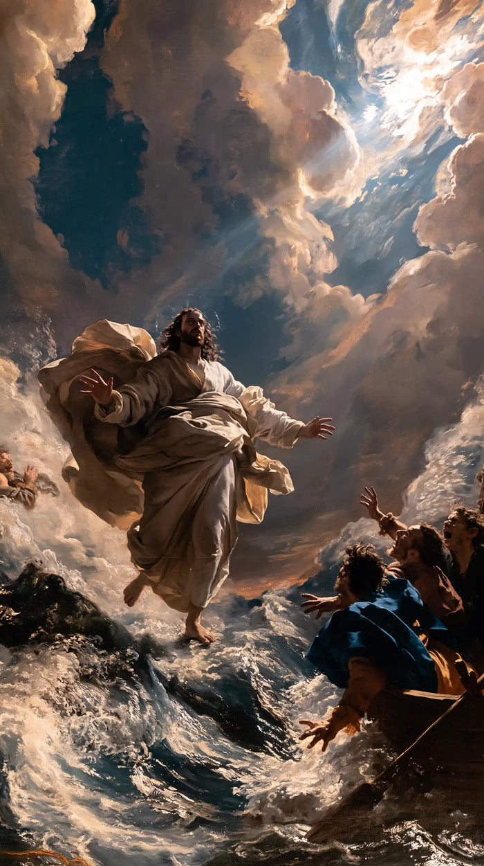 Jesus Walking on Water — The Sky Opening over the Waters