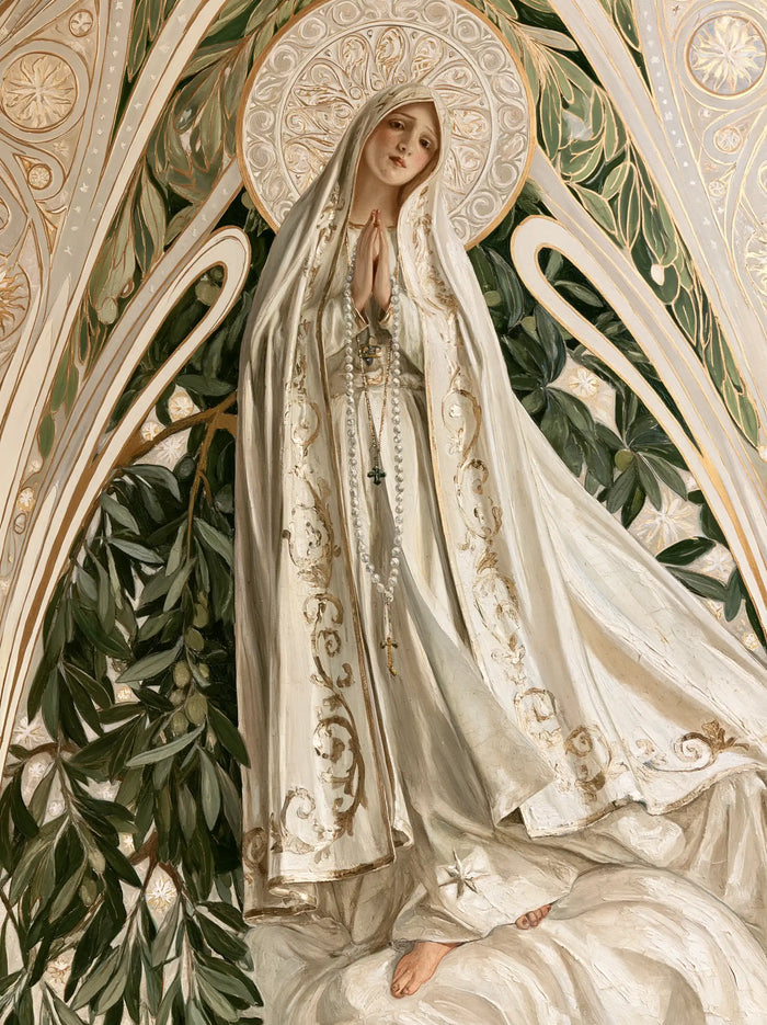 Our Lady of Fatima – Sacred Art Nouveau · Portrait no. 8