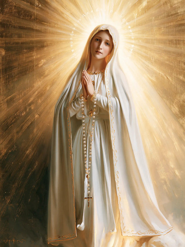 Our Lady of Fatima – Sacred Gold · Portrait no. 9