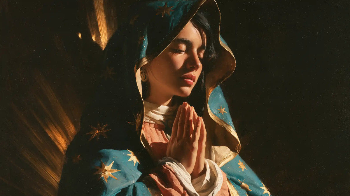 Our Lady of Guadalupe – Caravaggio Tenebrism · Landscape no. 7