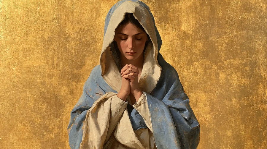 Virgin Mary in Prayer - Contemporary Byzantine · Landscape n° 19