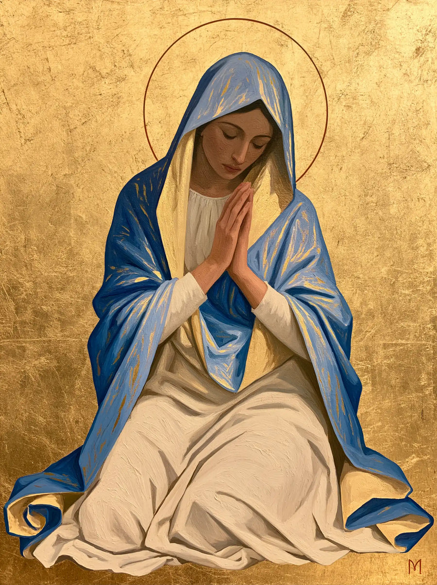 Virgin Mary in Prayer - Contemporary Byzantine · Portrait n° 15