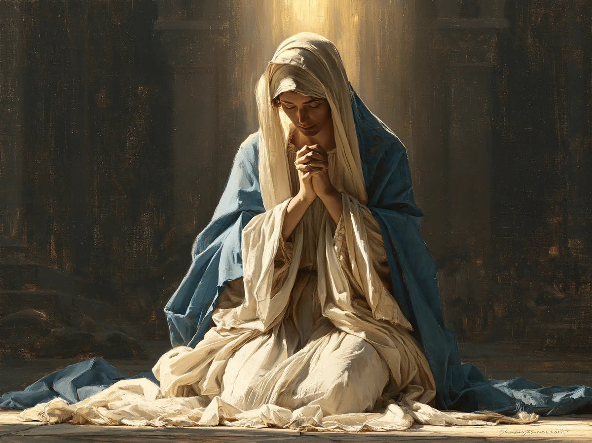 Virgin Mary in Prayer — The Ray Resting upon the Brow