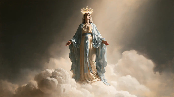 Mary, Queen of Heaven — The Queen Beneath the Silken Ray