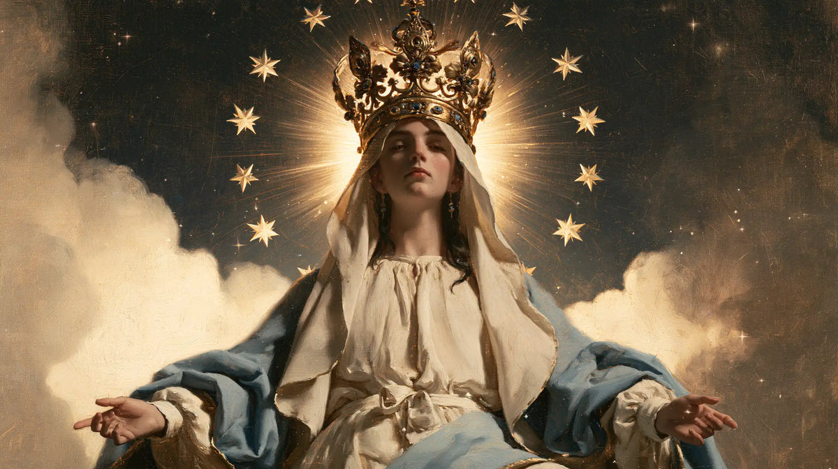 Mary, Queen of Heaven — The Dark Crown in the Disc of Light