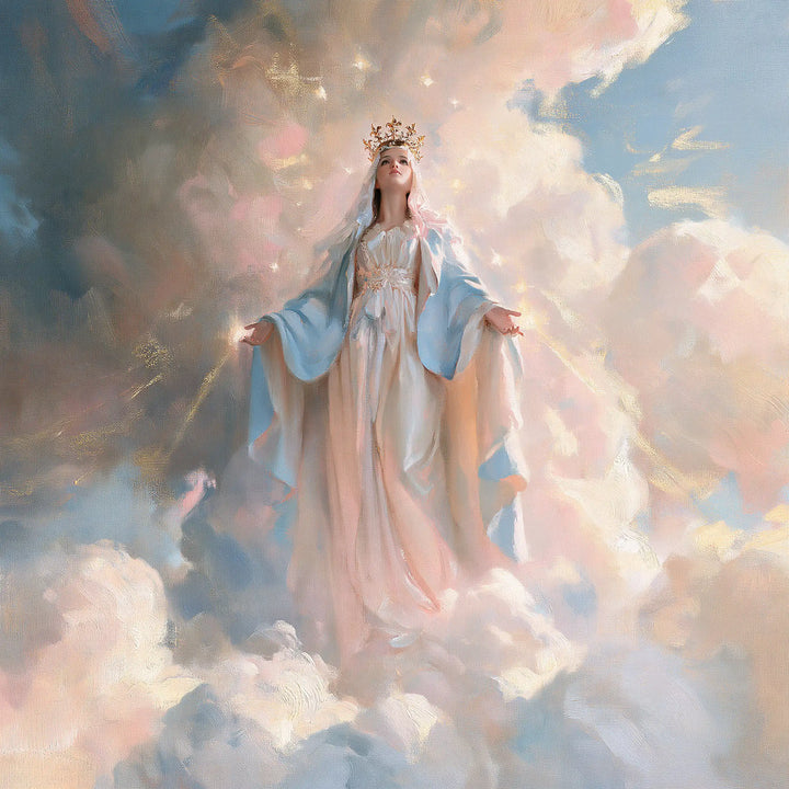 Mary Queen of Heaven - Impressionist · Square n° 3