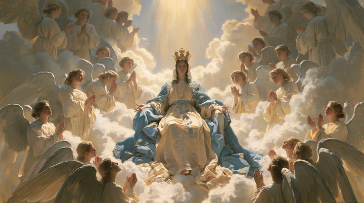 Mary, Queen of Heaven — The Pale Robe in the Ring of Angels