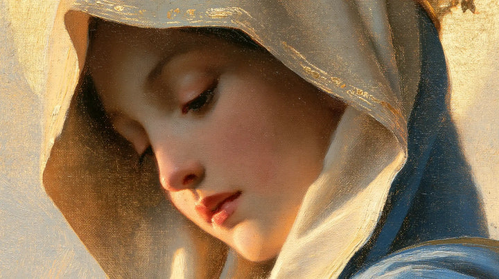 Mary, Queen of Heaven — The Tender Profile in the Ivory Fold