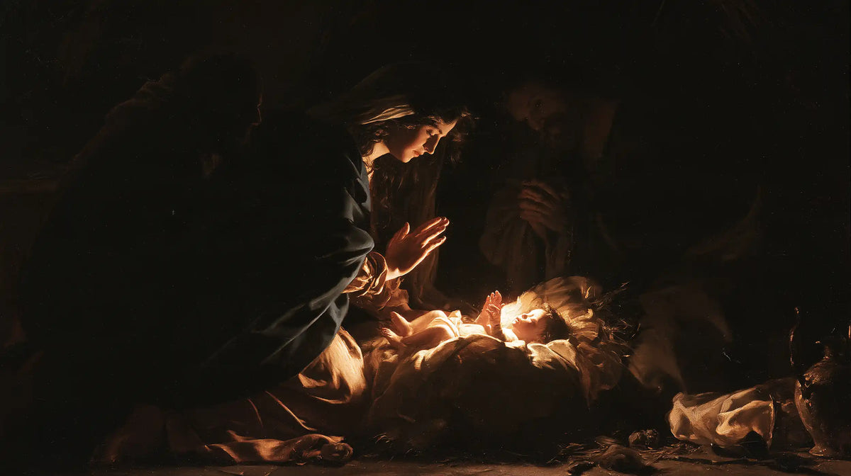 The Nativity — The Child Between Prayerful Hands