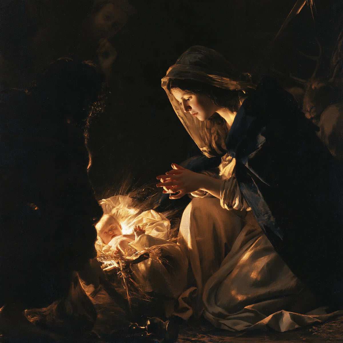 The Nativity — Reverence in Honeyed Light