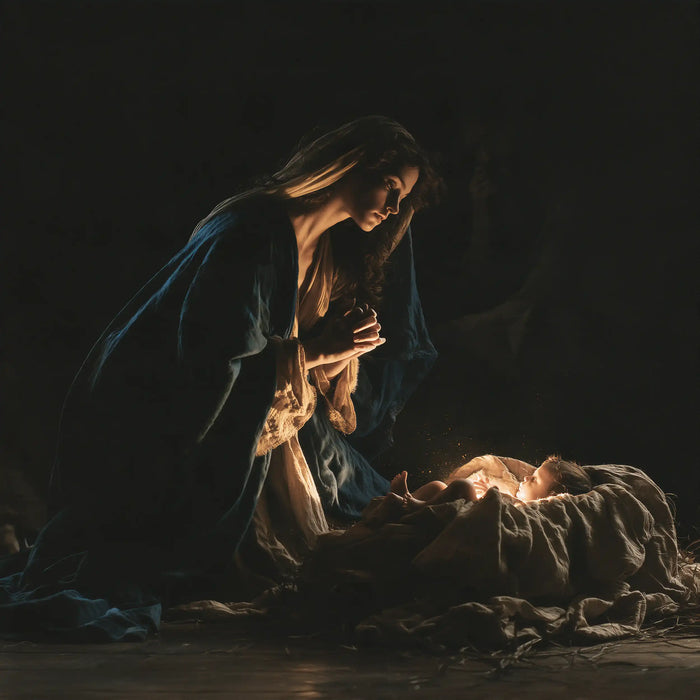 The Nativity - Black and Gold · Square n° 7