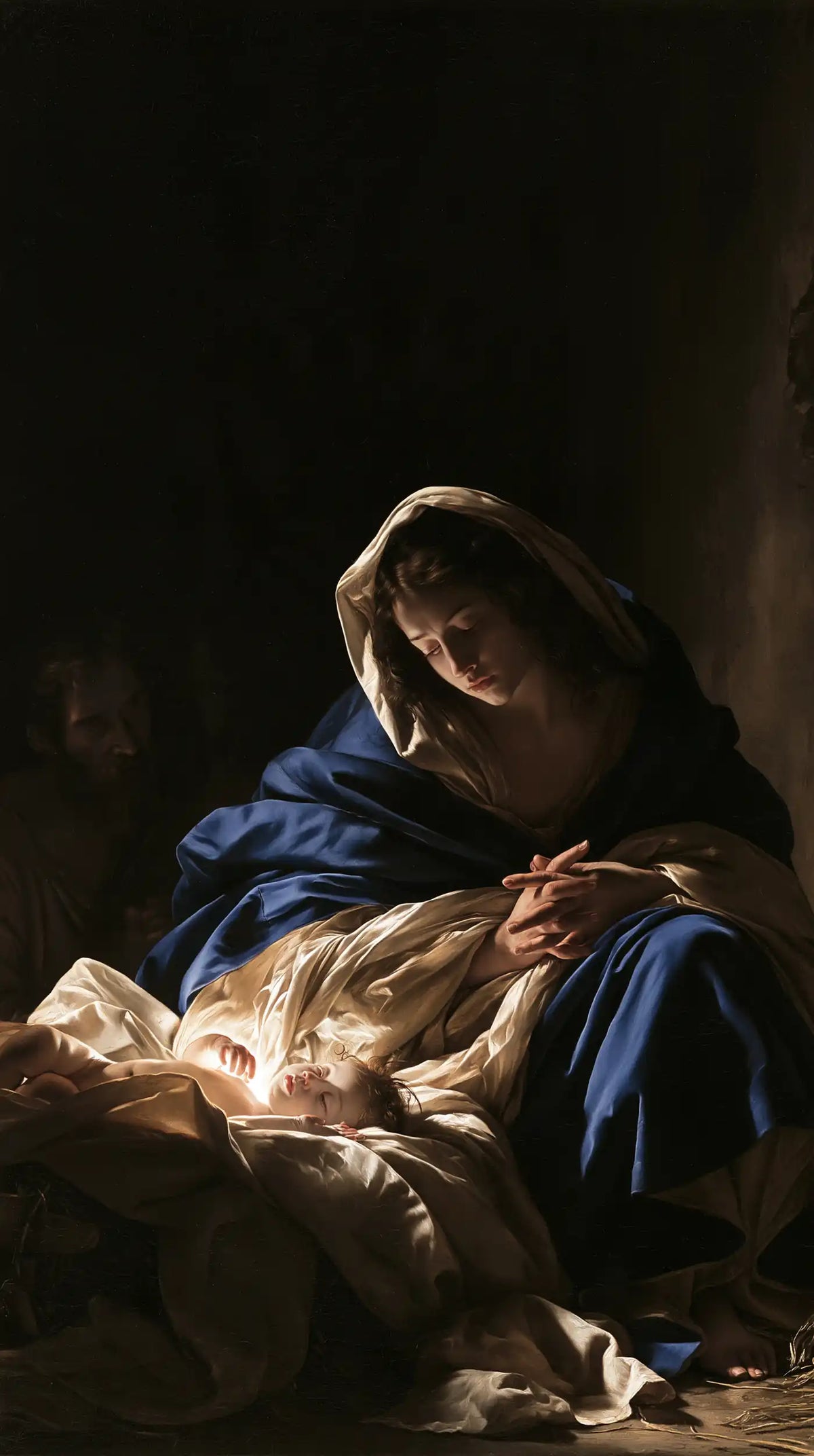 The Nativity — Prayer Within the Blue Mantle