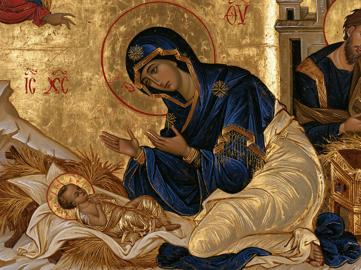The Nativity — Open Hands Before the Little Halo