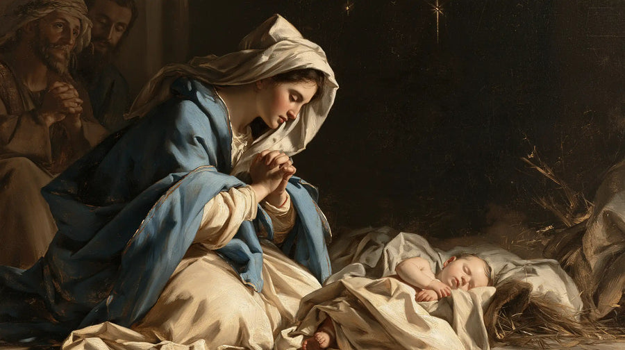 The Nativity - Mary Adoring the Christ Child · Landscape n° 8