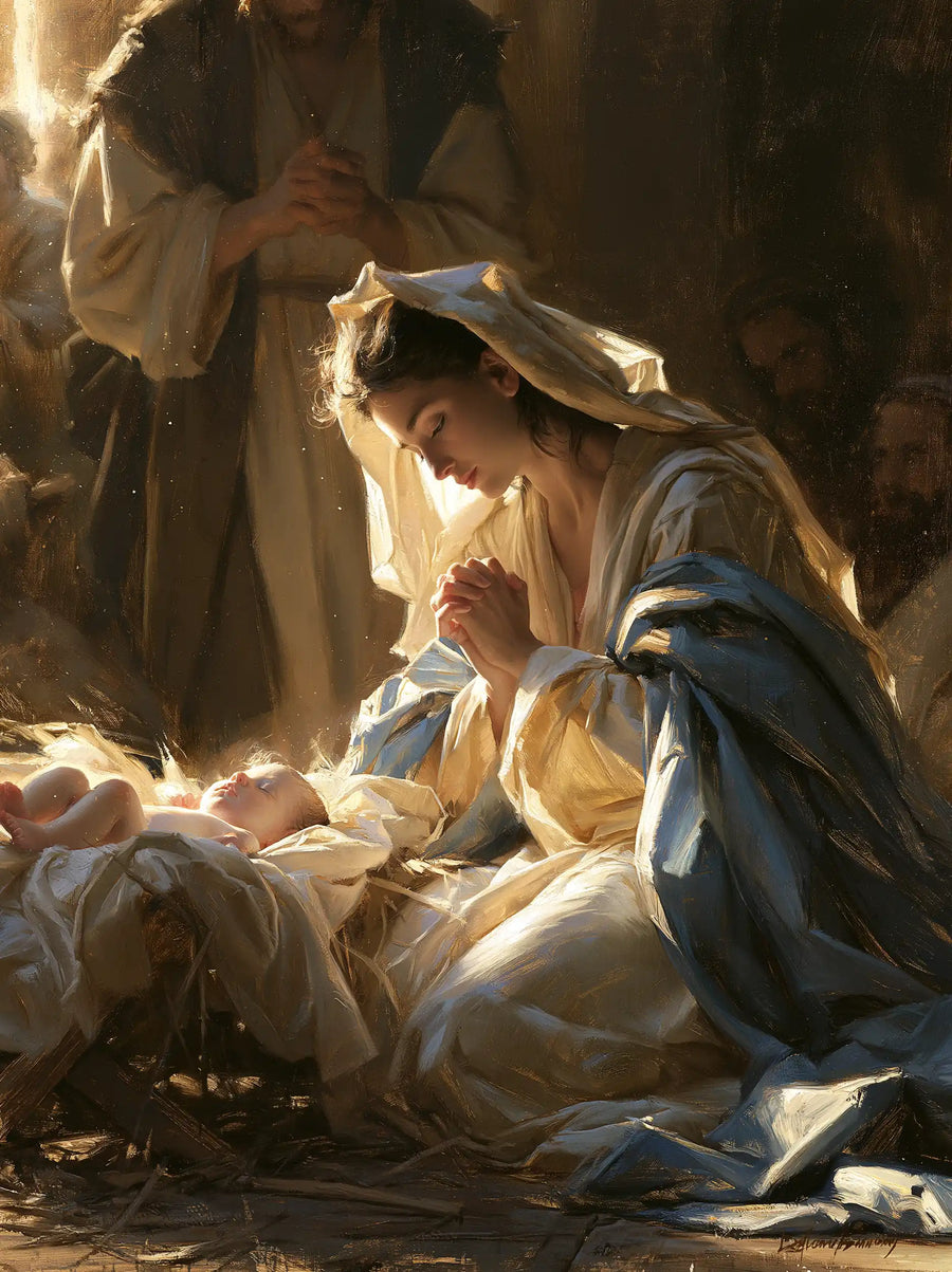 The Nativity - Mary Adoring the Christ Child · Portrait n° 15