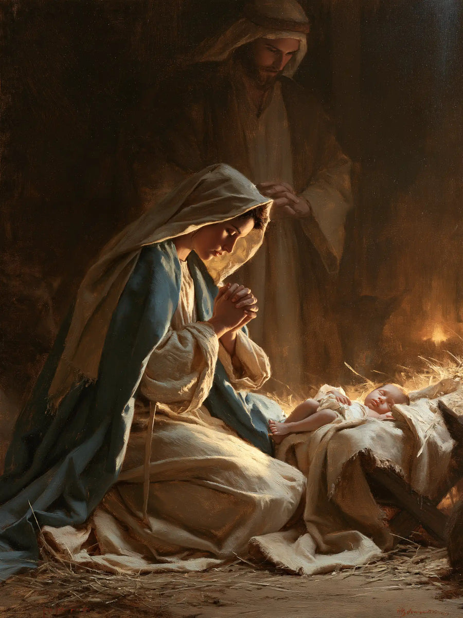 The Nativity - Mary Adoring the Christ Child · Portrait n° 17
