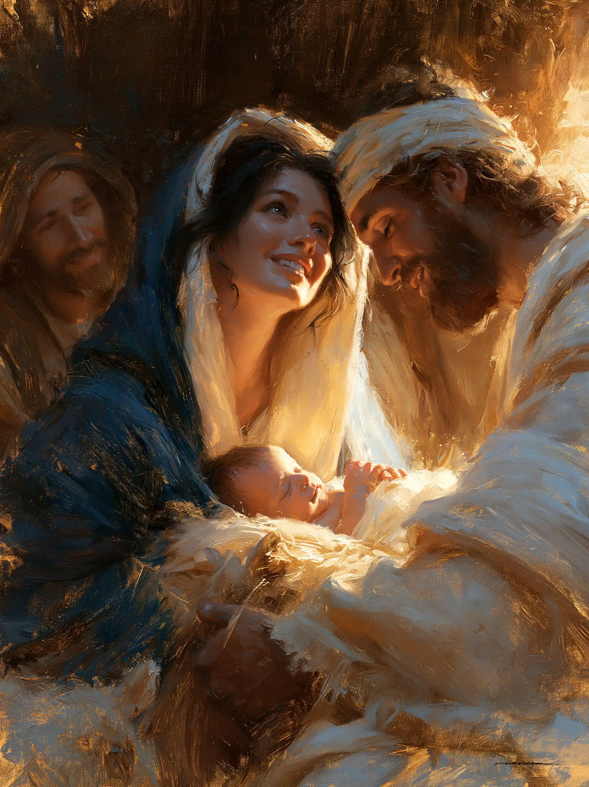 The Nativity — The Smile Shared Above the Newborn