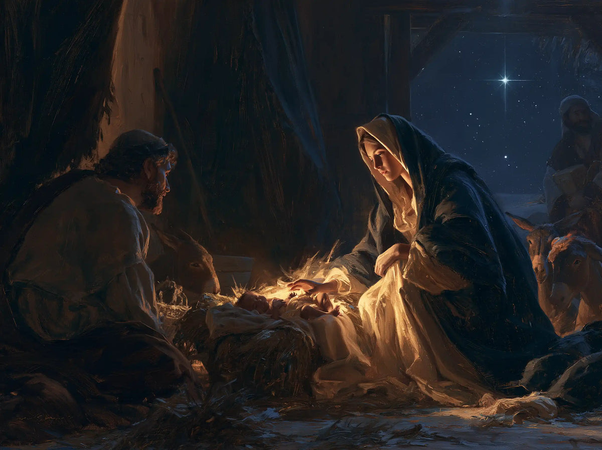 The Nativity — The Cradle Beneath the First Blue Star