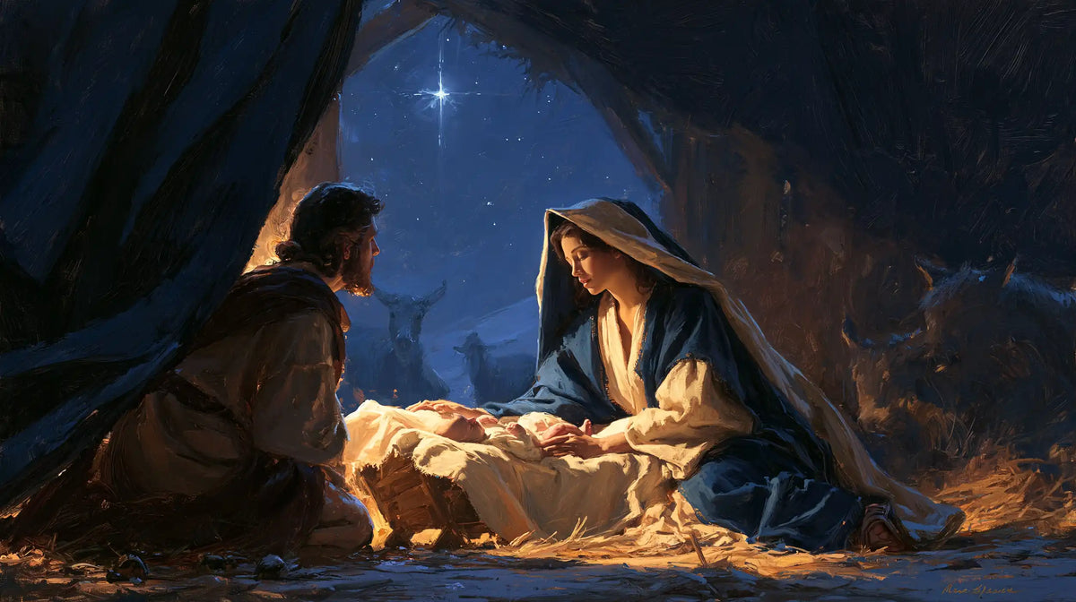 The Nativity — The Refuge Beneath the Midnight Arch