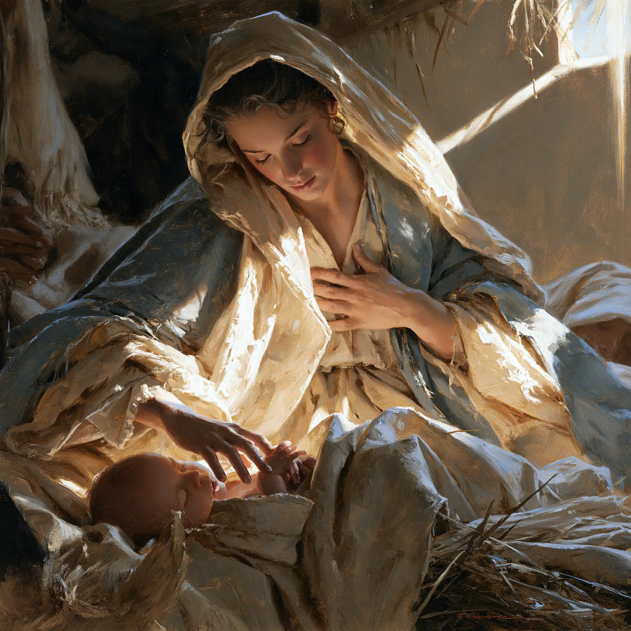 The Nativity - Sacred Maternal Tenderness · Square n° 4