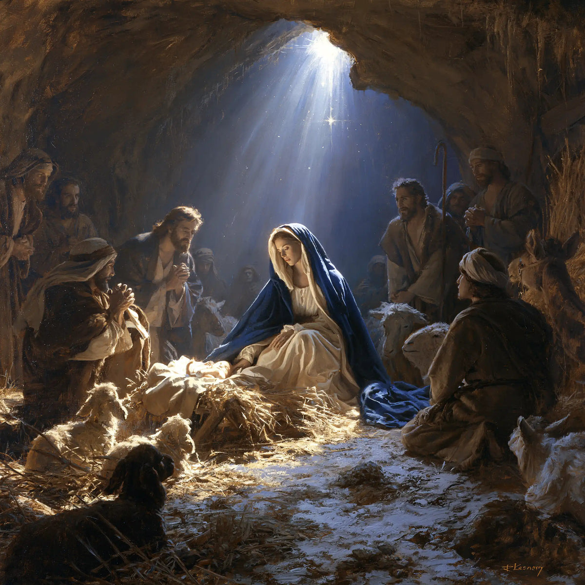 The Nativity — The Vigil Beneath the Blue Rock Arch