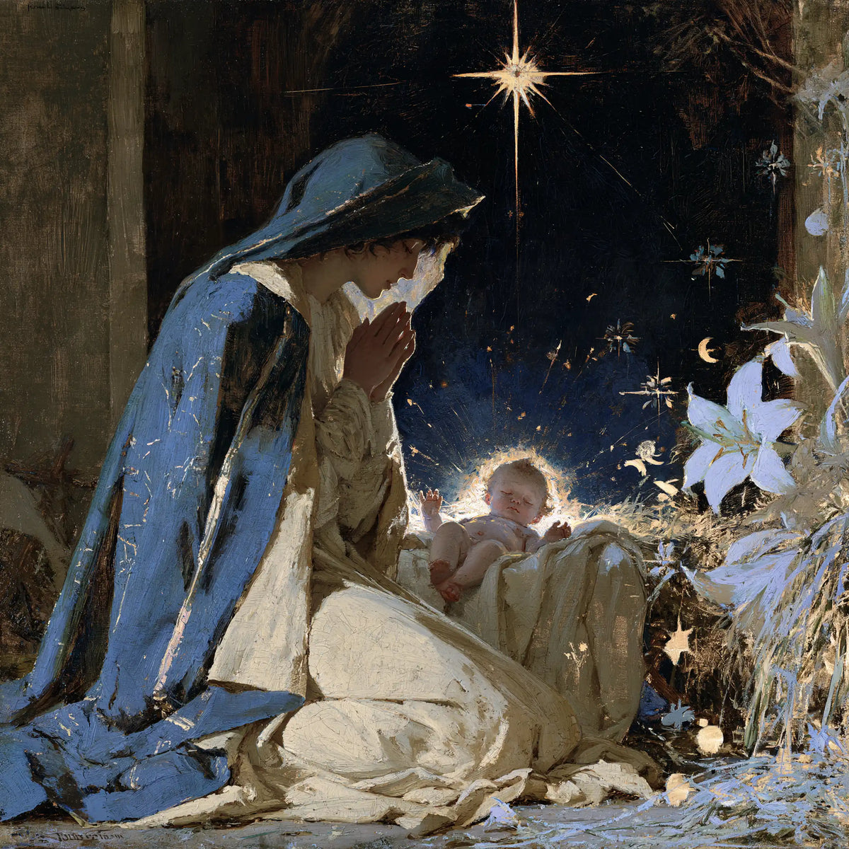 The Nativity — The Star above the Folded Hands