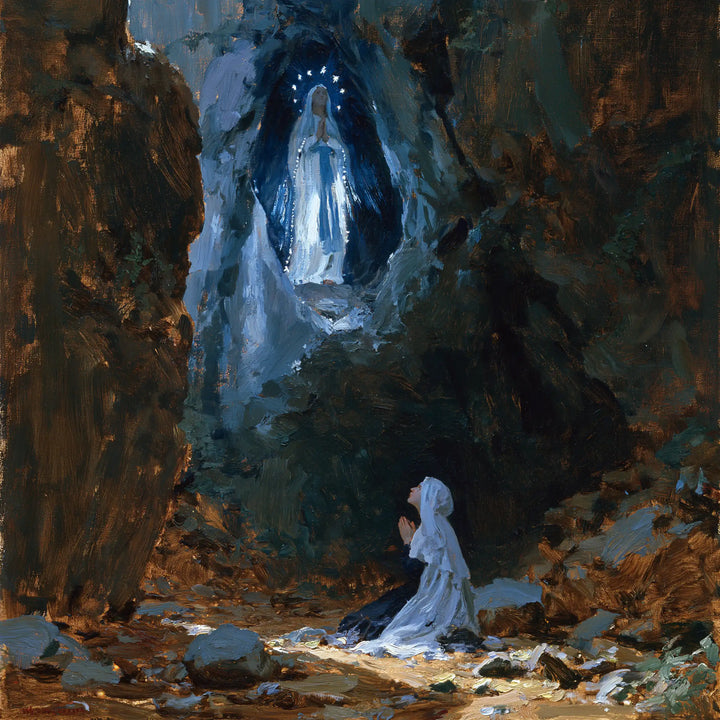 Our Lady of Lourdes with Saint Bernadette · Square no. 2