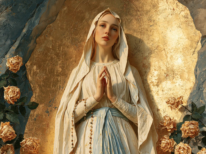 Our Lady of Lourdes Devotional Portrait · Landscape no. 2