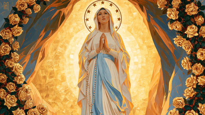 Our Lady of Lourdes Devotional Portrait · Landscape no. 12
