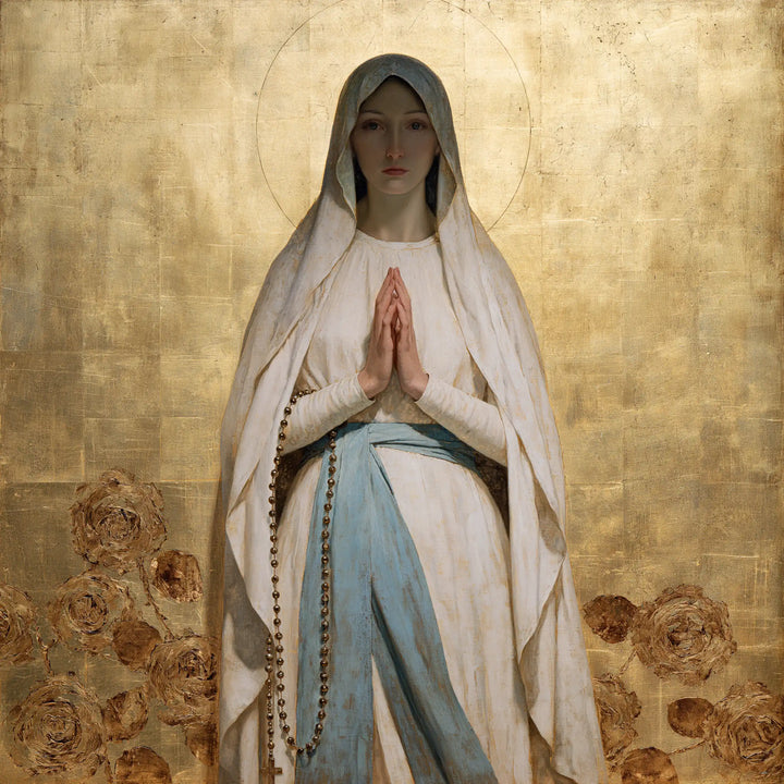 Our Lady of Lourdes Devotional Portrait · Square no. 2