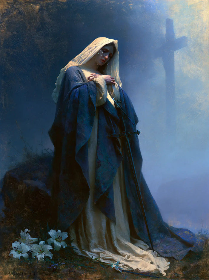 Our Lady of Sorrows — The Cross in Suspended Daylight