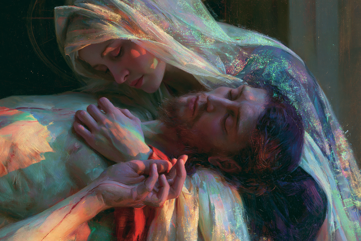 The Pietà — The Open Hand in Iridescence