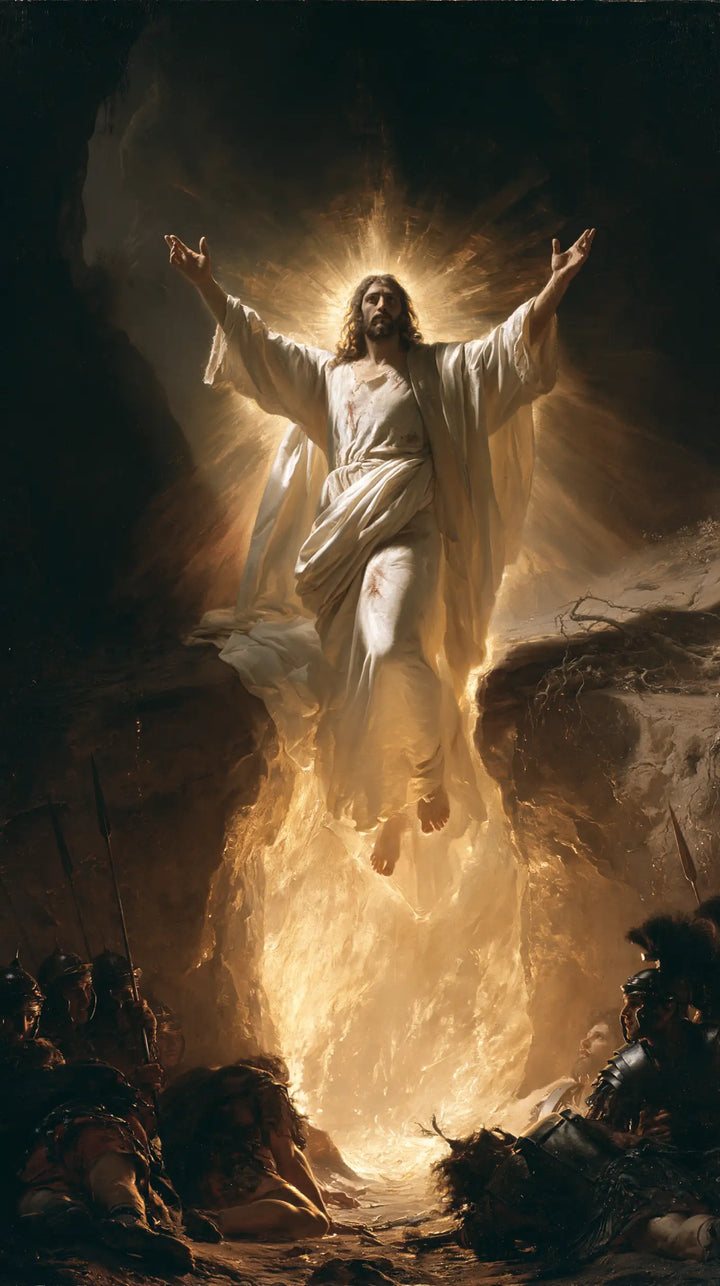 The Resurrection of Jesus Christ — The Ascent between Stone Ledges