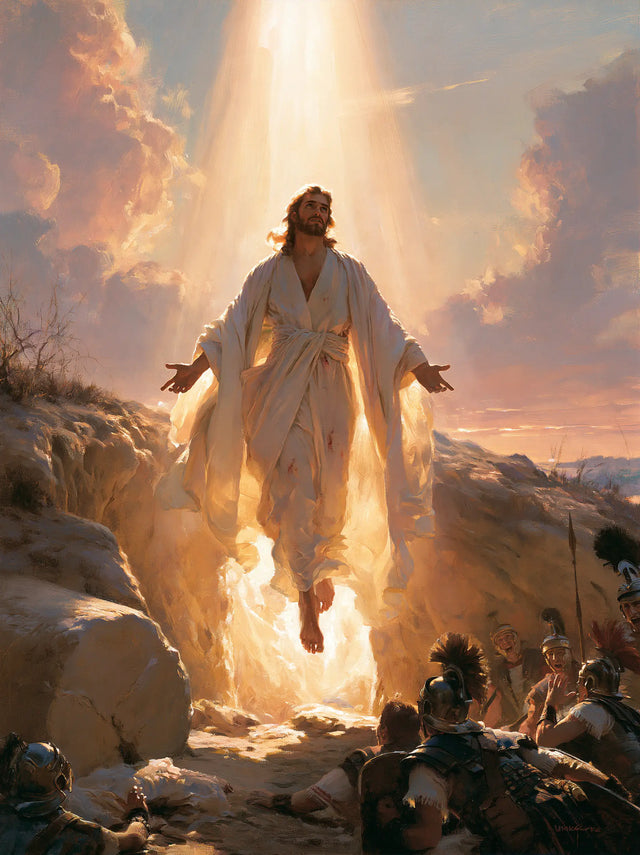 The Resurrection of Jesus Christ — The Face beneath the Column from Heaven